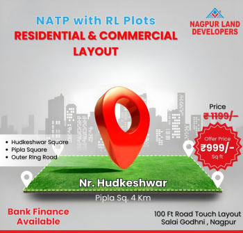 Title Clear Residential Plot For Sale on Hudkeshwar Road