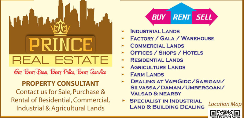 50 Ghunta Industrial land 50000 sq.ft Shed 30 ft Height Good Location Silvassa