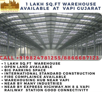 60000 sq.ft  New Warehouse Available for Good Location Bhilad Near Highway