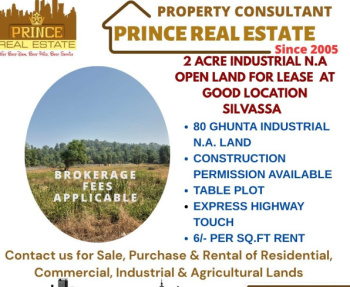 85000 sq.ft Industrial N.A. Land Available for Long Lease at Velugam Silvassa