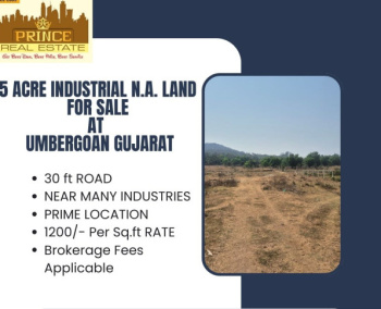 5 Acre Industrial N.A Land for Sale near Umbergoan Gidc Dist Valsad