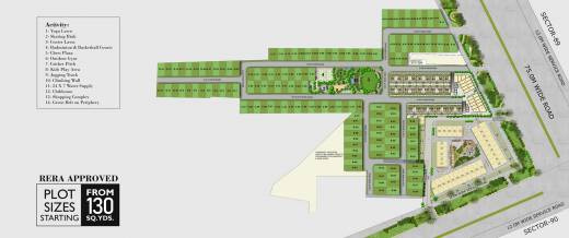 155 Sq. Yards Residential Plot for Sale in Sector 93, Gurgaon