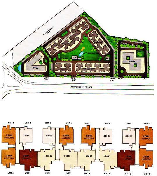 2 BHK Flats & Apartments for Sale in Indore (1030 Sq.ft.)