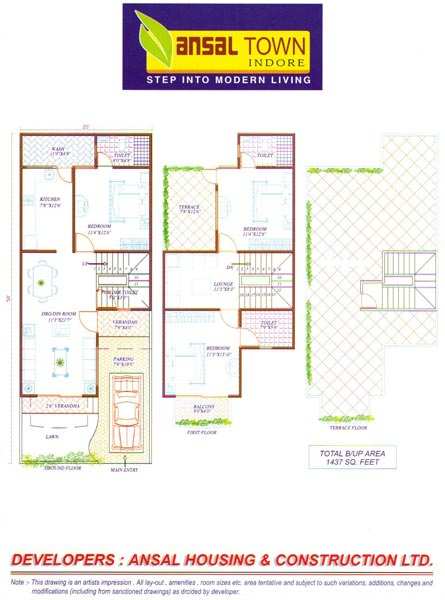3 BHK Individual Houses / Villas for Sale in A B Road, Indore (1732 Sq.ft.)