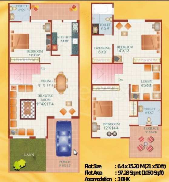 For Sale 3 BHK Duplex at Covered Campus,AG Classic, Kolar Road, Bhopal