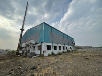 2 Acer industrial plot with 8500/- sqft shed for sale in Shikrapur Chakan road