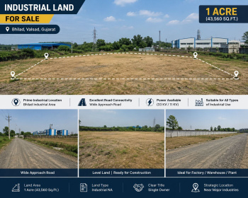 Industrial Land / Plot for Sale in Bhilad, Valsad (1 Acre)