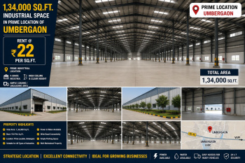 Commercial Lands /Inst. Land for Rent in Umbergaon, Valsad (134000 Sq.ft.)