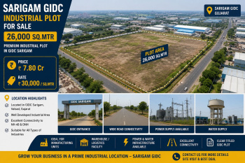 Industrial Land / Plot for Sale in Sarigam, Valsad (26000 Sq.ft.)