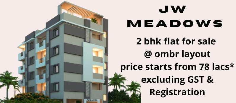 2bhk flat for sale at OMBR layout Bangalore