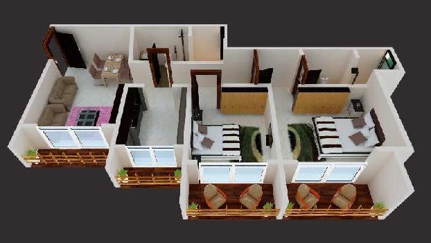 1 BHK Flats & Apartments for Sale in Kamatghar, Thane (690 Sq.ft.)