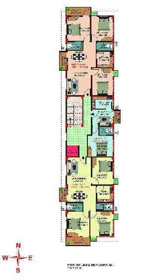 3 BHK Flats & Apartments for Sale in Janakpur, Guwahati (1250 Sq.ft.)