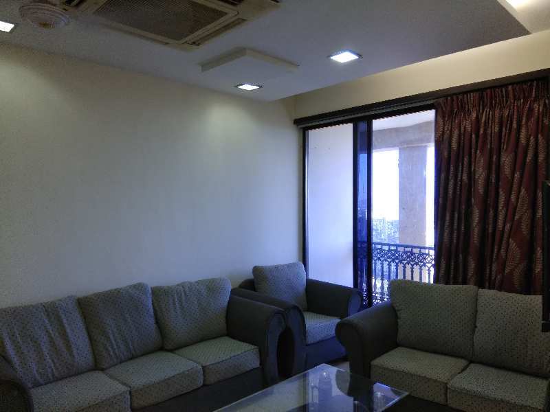Available Higher floor Sea facing 2 & Half bhk Fully Furnished flat for rent in Akshar shreeji heights on Palm Beach Road,Sector-46A,opp.nri complex,Seawoods West Navi Mumbai.