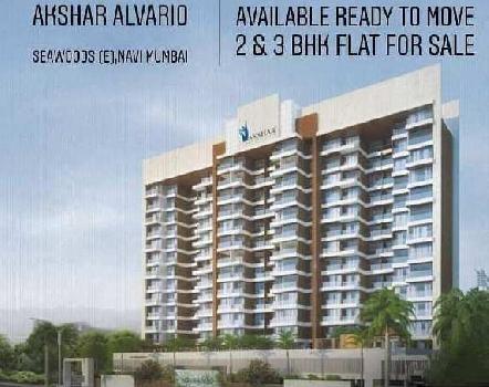 Available Higher Floor 3 Bhk Unfurnished Flat For Sale In Akshar Alvario Sector-27 Nerul East Navi Mumbai.