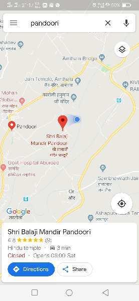 27225 Sq.ft. Agricultural/Farm Land for Sale in Abu Road, Sirohi