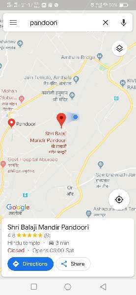 27225 Sq.ft. Agricultural/Farm Land For Sale In Abu Road, Sirohi