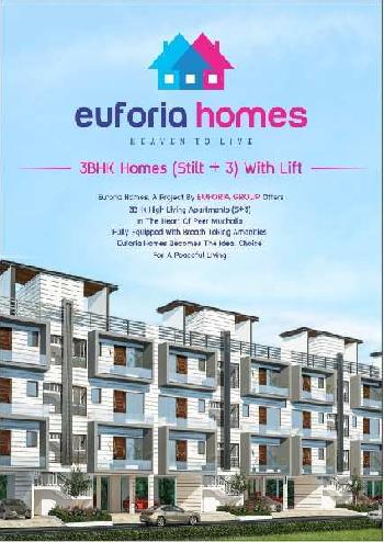 3 BHK Flats & Apartments for Sale in Peer Muchalla, Zirakpur (1350 Sq.ft.)