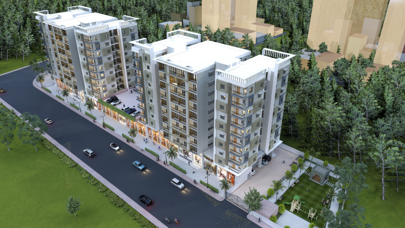 3 BHK Flats & Apartments for Sale in Besa Pipla Road, Nagpur (1264 Sq.ft.)
