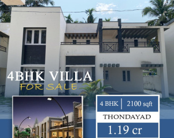 2100 Sq.Ft 4Bhk Branded Villa For Sale At Thondayad