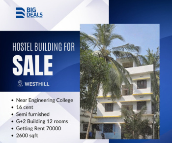 Semi-Furnished G+3- Hostel Building For Sale at Westhill, Calicut (NT)