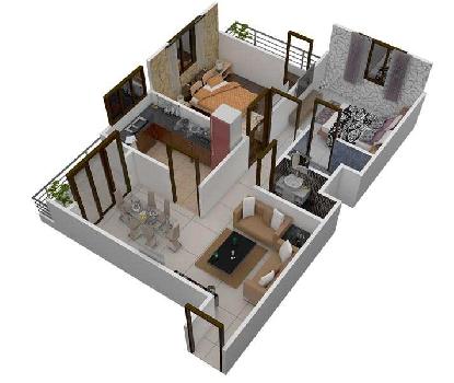 2 BHK Builder Floor for Sale at Scheme No 94, Indore (905 Sq.ft.)