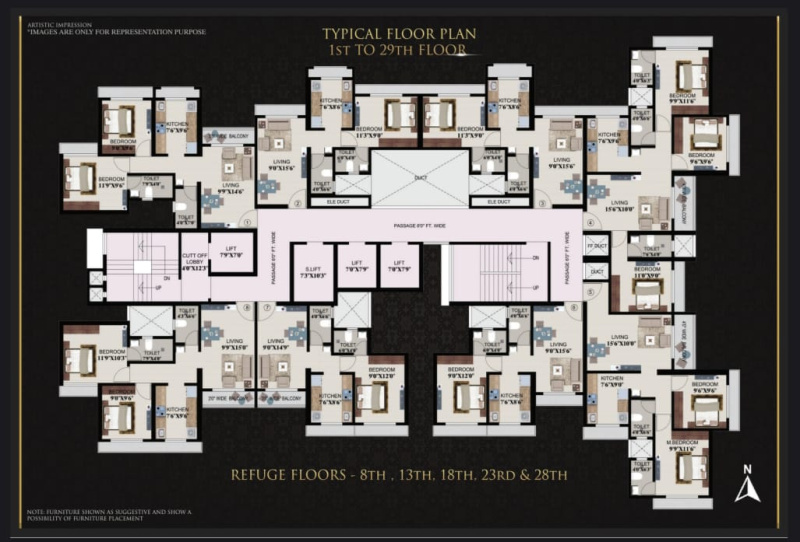 2 BHK Flats & Apartments for Sale in Thakurli, Thane (925 Sq.ft.)