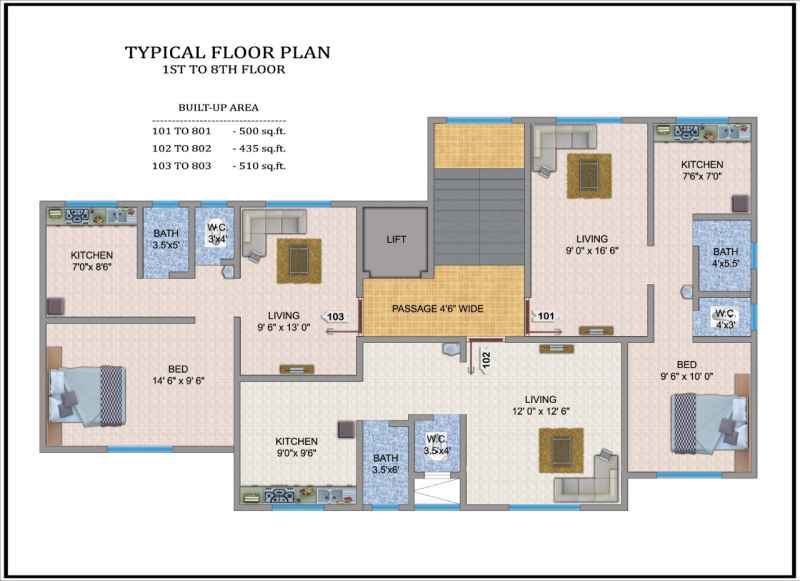 1 RK Flats & Apartments for Sale in Thane (435 Sq.ft.)