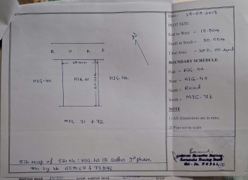 Residential Plot for Sale in Sattur Colony, Dharwad (3228 Sq.ft.)