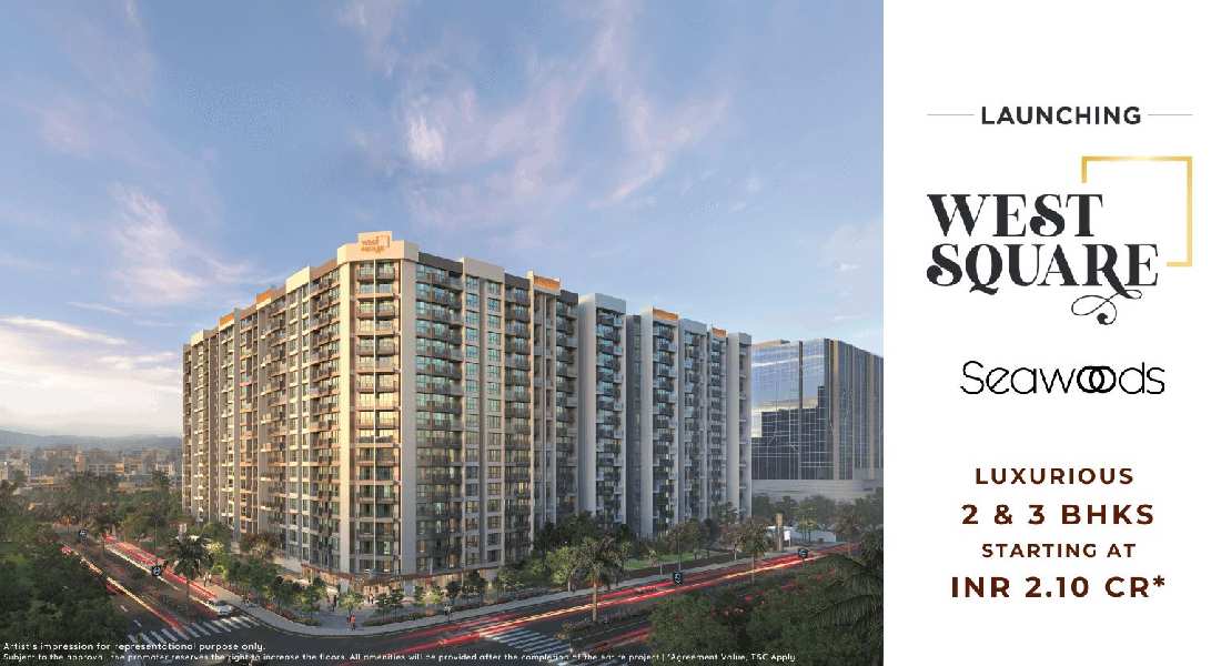 2 BHK Flats & Apartments for Sale in Seawoods, Navi Mumbai (700 Sq.ft.)