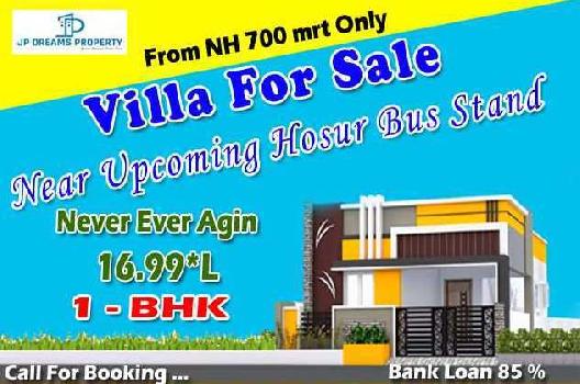 1 bhk villa for sale just 16.99 lAKHS oNWARDS