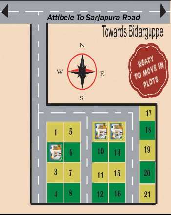 Plot For Sale In Bidaraguppe 1360Sq.ft Land book today