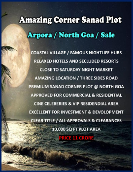 Amazing Premium Residential cum Commercial Sanad Plot / Sale / Arpora / North Goa.