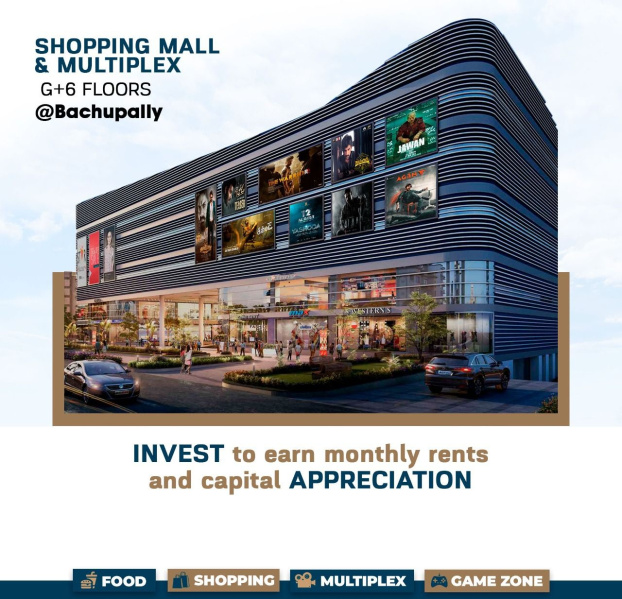 1500 Sq.ft. Commercial Shops for Sale in Bachupally, Hyderabad