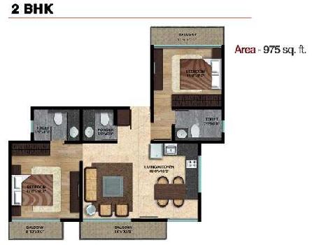 2 BHK with Balcony Apartment At Alibag, 24.24 Lac