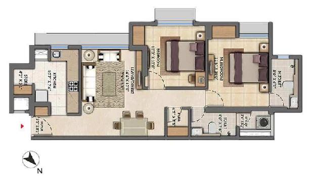 2 BED Ultima At Kolshet Road Thane, 82.71 LAc