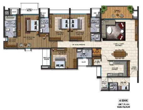 4 BHK Apartment At Mumbai-Pune-Expressway, 1.86 Cr