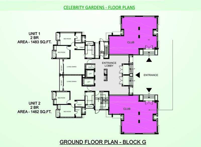 2 bhk Flats for sale at Sushant Golf City