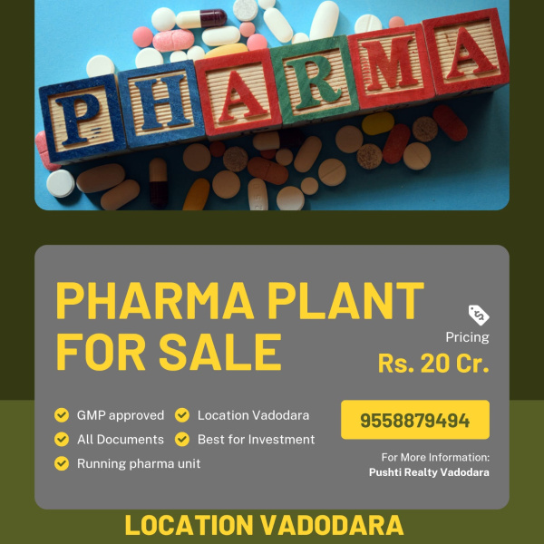 Pharma Plant Unit for sale in Vadodara Nandesari