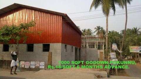 7000 Sq. Feet Warehouse/Godown for Rent in Calicut