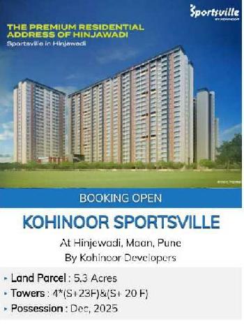 1 BHK Flats & Apartments for Sale in Hinjewadi Phase 1, Pune (680 Sq.ft.)