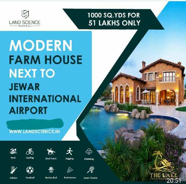 1 BHK Farm House for Sale in Yamuna Expressway, Greater Noida (1000 Sq. Yards)