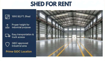 10000 Sq.ft. Warehouse/Godown for Rent in Umbergaon, Valsad