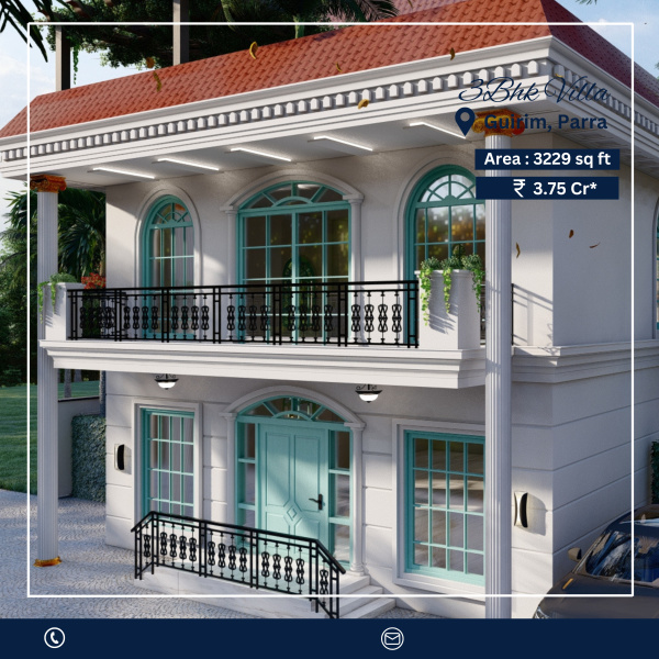 3 BHK Villa For Sale In Guirim, North Goa, Goa (3229 Sq.ft.)