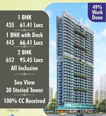 1 BHK Flats & Apartments for Sale in Mira Bhayandar, Mumbai (445 Sq.ft.)