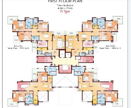 3 BHK Flats & Apartments for Sale in Sector 53, Gurgaon (3185 Sq.ft.)