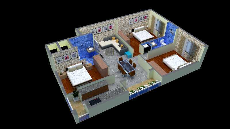 Luxurious 3 BHK Apartment near Aiims Hospital Patrapada