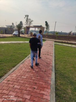 80 yards plot in a gated society near Delhi moradabad Highway