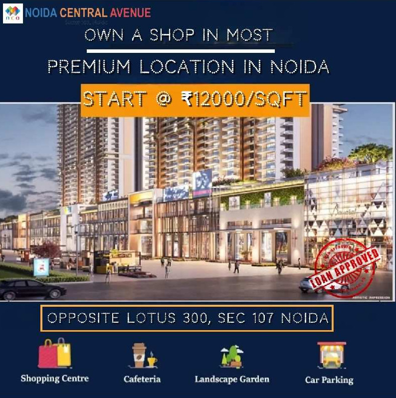 200 Sq.ft. Commercial Shops for Sale in Sector 107, Noida