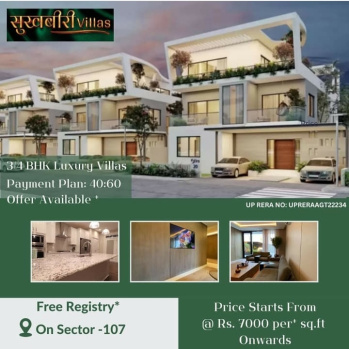 3 BHK Individual Houses / Villas for Sale in Sector 107, Noida (1450 Sq.ft.)