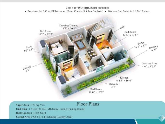 2 BHK Flats & Apartments for Sale in Alwar Bypass Road, Bhiwadi (820 Sq.ft.)